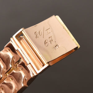 1967 IWC Schaffhausen Swiss Gents 18K Gold Watch w/Bracelet