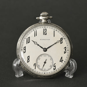 1924 HAMILTON USA G. 916 Art Deco Pocket Watch