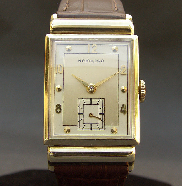 1948 HAMILTON USA 'Barton-B' 14K Gold Gents Dress Watch