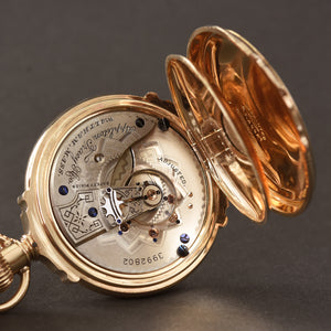 1889 Am. WALTHAM A.T. & Co. 14K Gold Hunter 18s Pocket Watch