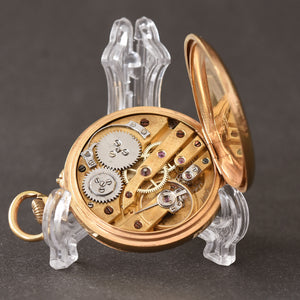 1905 J. POURRAT 18K Gold Ladies Swiss Pocket Watch