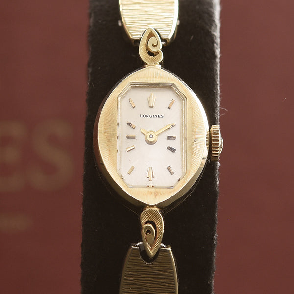 1967 LONGINES 14K Solid Gold Vintage Ladies Cocktail Watch w  display picture 3