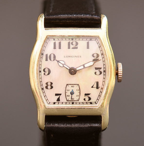 1926 LONGINES Gents 14K Gold Art Deco Dress Watch empressissi