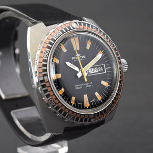 70s FORTIS Marinemaster 200m Automatic Diver Vintage Swiss Watch