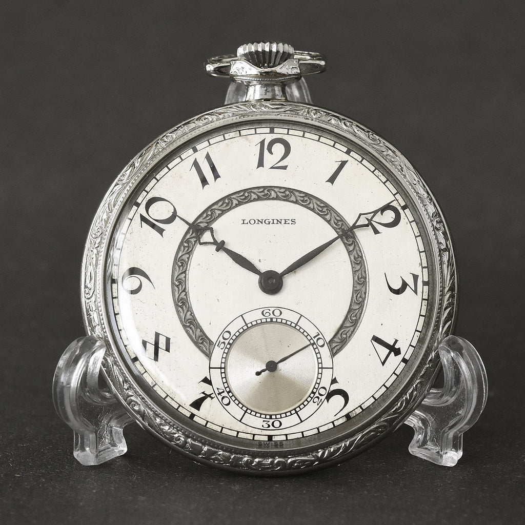 1921 LONGINES Slim Art Deco Swiss Pocket Watch