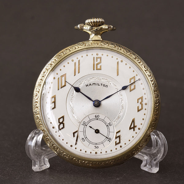 1923 HAMILTON USA 910 12s Pocket Watch empressissi