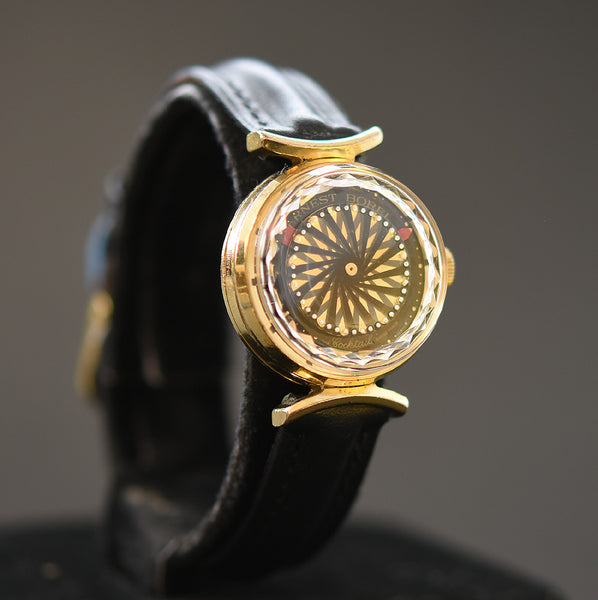 70s ERNEST BOREL Cocktail® Black Ladies Vintage Watch – empressissi