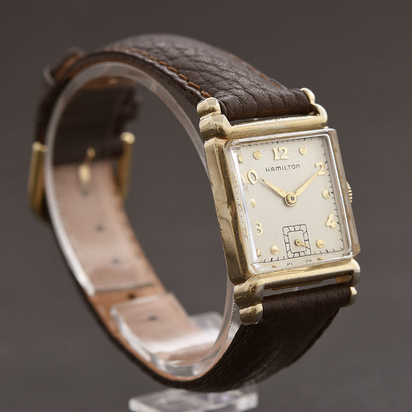 1948 Vintage HAMILTON Ashley， Stunning Black Dial， Serviced with