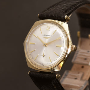 1964 LONGINES Hidden Lugs Hexagon Gents Swiss Dress Watch