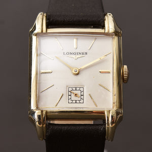 1947 LONGINES Gents Classic 14K Solid Gold Dress Vintage Watch