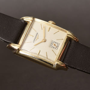 1947 LONGINES Gents Classic 14K Solid Gold Dress Vintage Watch