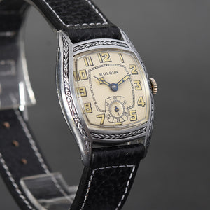 1928 BULOVA 'Pemberton' Swiss Gents Art Deco Watch