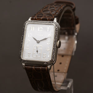 20s GRUEN Guild Gents Art Deco Enamel Watch 705-13