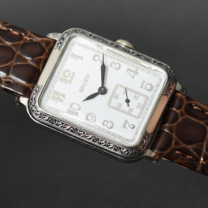 20s GRUEN Guild Gents Art Deco Enamel Watch 705-13
