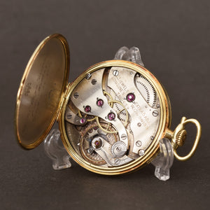 1923 LONGINES Platinum/Gold MOP Slim Art Deco Swiss Pocket Watch