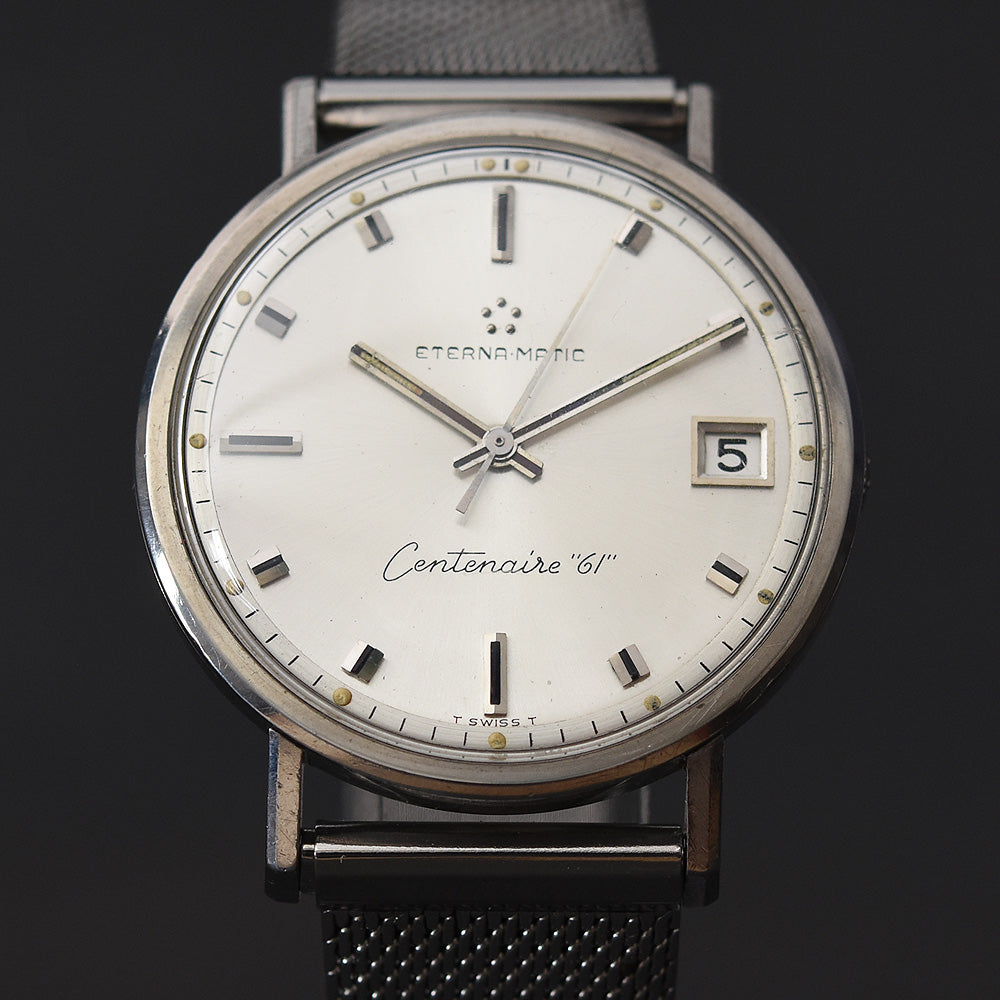 60s ETERNA Eternamatic 'Centenaire 61' Date Swiss Vintage Watch