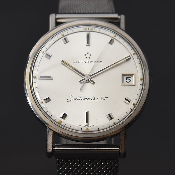 60s ETERNA Eternamatic 'Centenaire 61' Date Swiss Vintage Watch