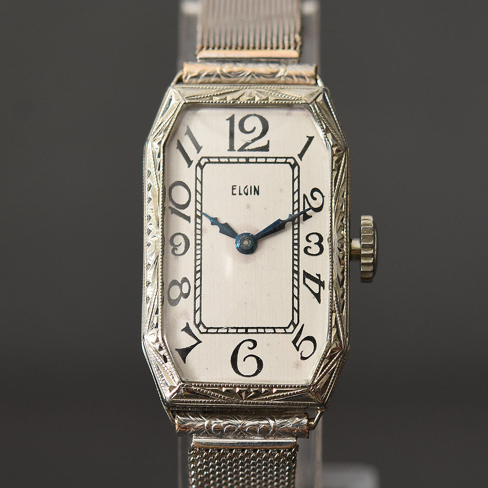 1926 ELGIN USA Ladies 14K Solid Gold Art Deco Watch