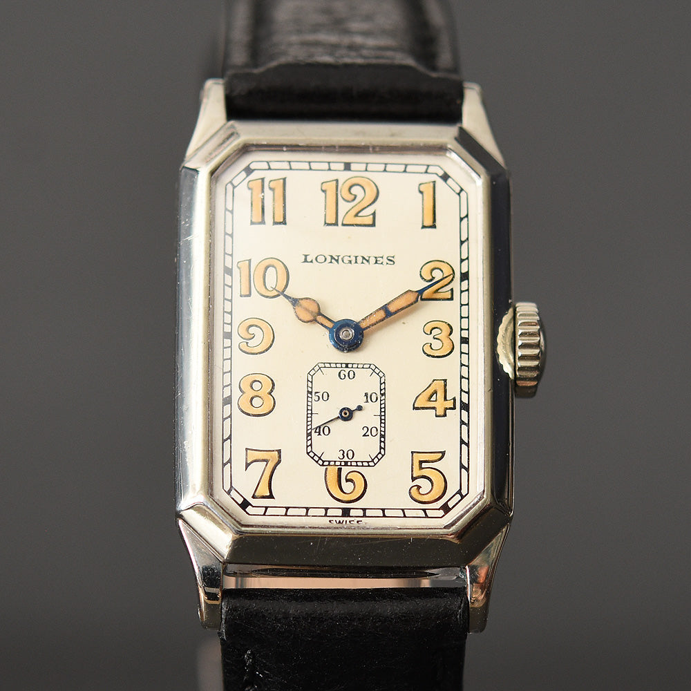 1928 LONGINES Gents Art Deco Octagon Swiss Watch