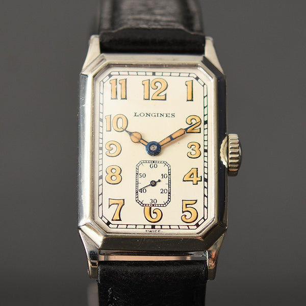 1928 LONGINES Gents Art Deco Octagon Swiss Watch