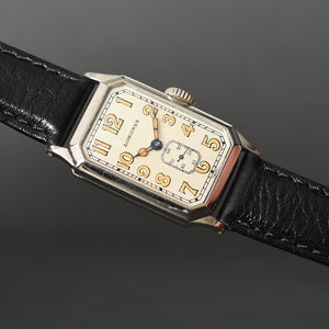1928 LONGINES Gents Art Deco Octagon Swiss Watch
