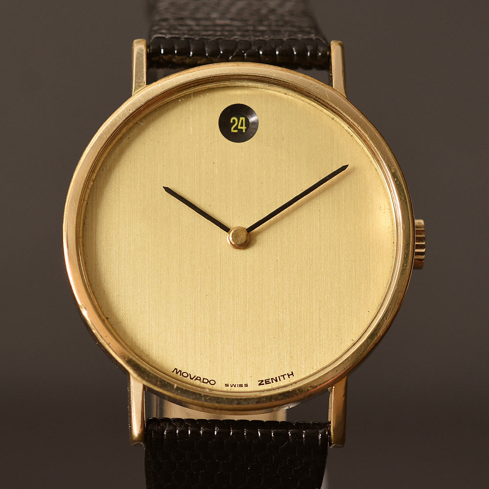 70s MOVADO Museum Date Iconic Swiss Gents Vintage Watch