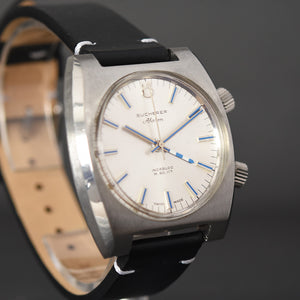 70s BUCHERER Milus ALARM Gents Swiss Vintage Watch