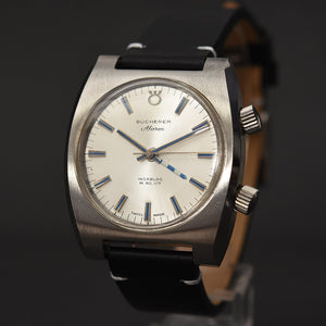 70s BUCHERER Milus ALARM Gents Swiss Vintage Watch