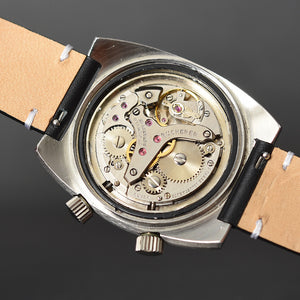 70s BUCHERER Milus ALARM Gents Swiss Vintage Watch