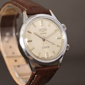 60s VULCAIN ALARM Gents Swiss Vintage Watch