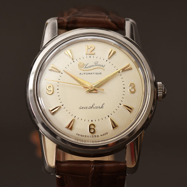 50s Lucien Piccard Seashark Automatic Swiss Vintage Watch