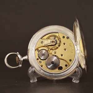 1913 OMEGA Swiss Classic Silver 0.900 Pocket Watch