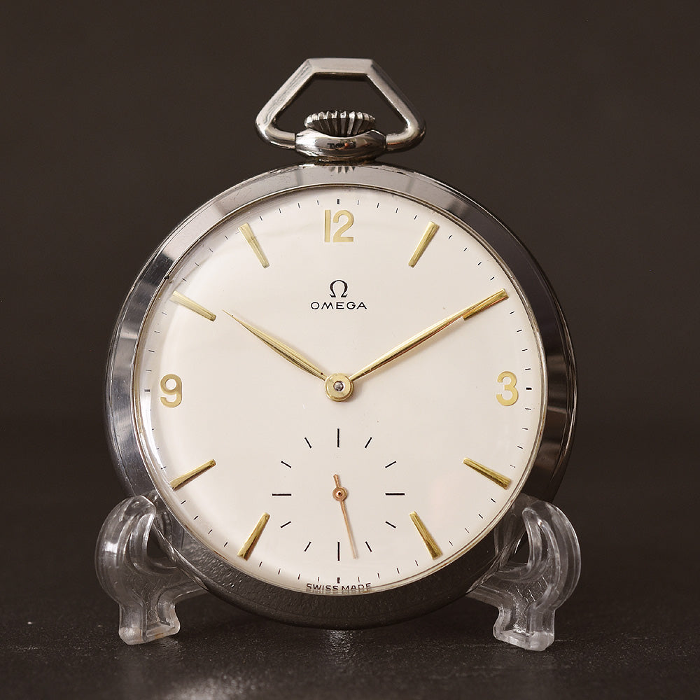 1961 OMEGA Swiss Open Face Pocket Watch CK 1180-62