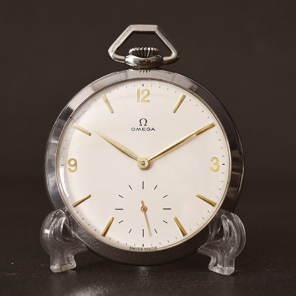 1961 OMEGA Swiss Open Face Pocket Watch CK 1180-62