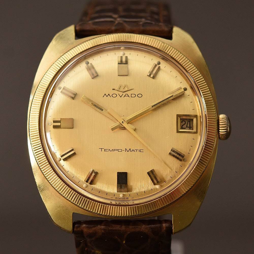 60s MOVADO Tempo-Matic Automatic Date Gents Vintage Watch