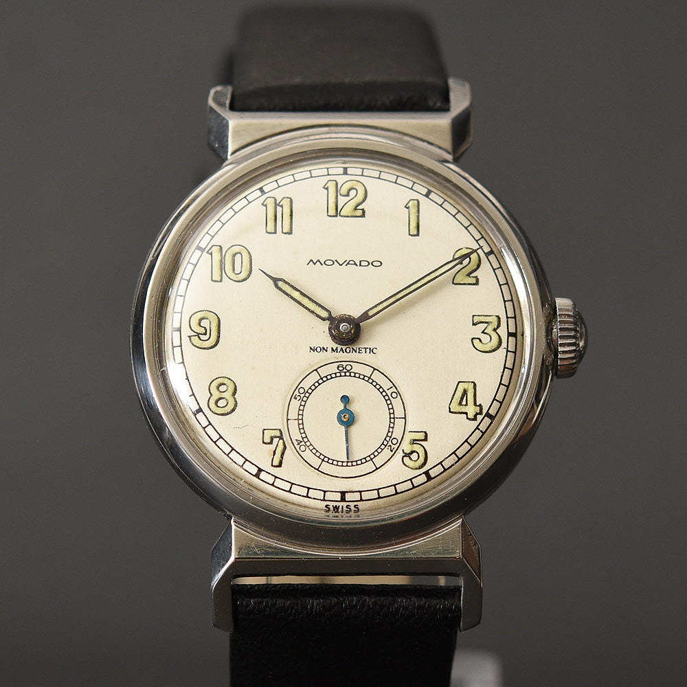 40s MOVADO Gents Military Style Watch