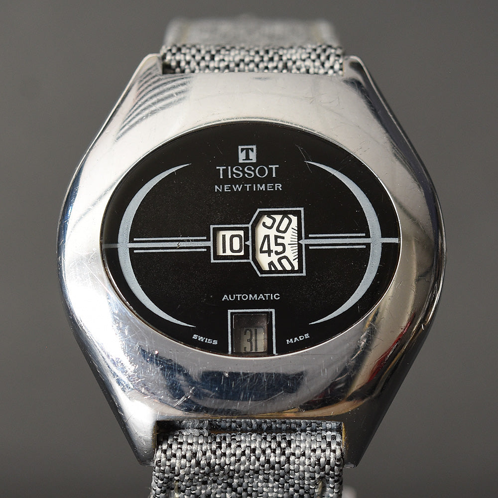 1972 TISSOT NEWTIMER Jump Hour Automatic Date Swiss Watch