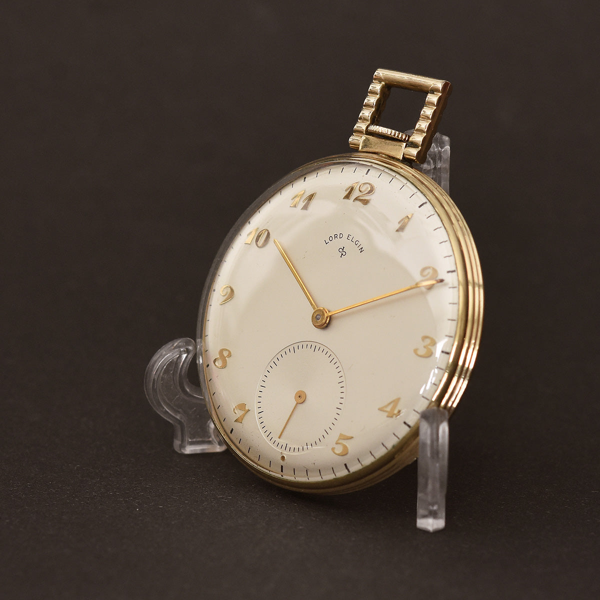 1947 Lord ELGIN USA Art Deco Slim Gents Pocket Watch