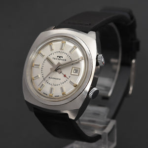 60s TECHNOS ALARMDATE Gents Swiss Vintage Watch
