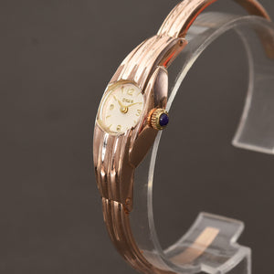 40s DOXA Swiss Ladies 14K Solid Gold Bracelet Watch
