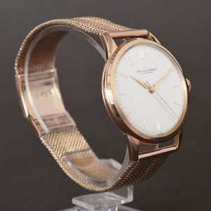 1961 IWC Schaffhausen Swiss Gents 18K Gold Watch w/Bracelet