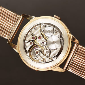 1961 IWC Schaffhausen Swiss Gents 18K Gold Watch w/Bracelet