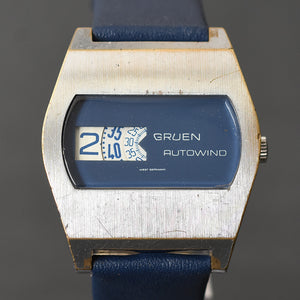 60s GRUEN Jump Hour Gents Germany Automatic Watch