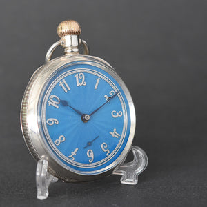 1914 Sterling Silver Gents Swiss Pocket Watch