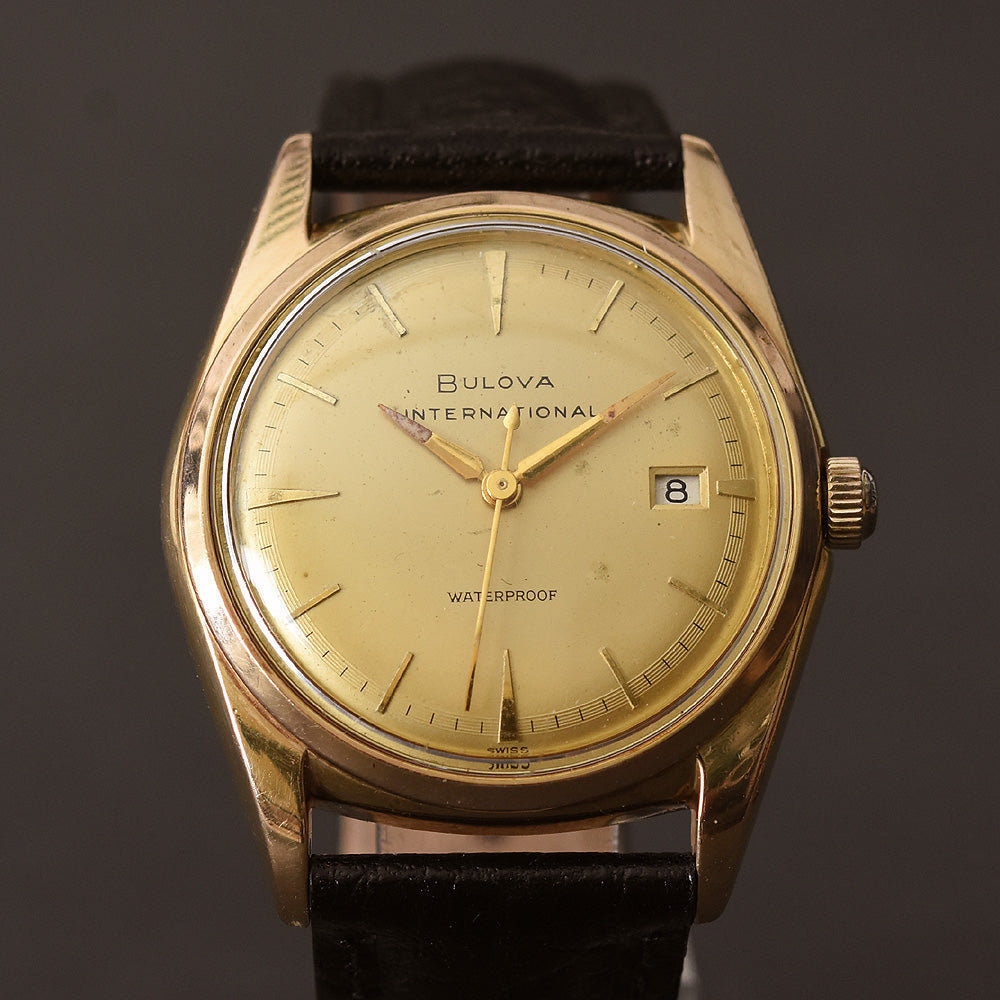 1960 BULOVA 'International' Automatic Date Swiss Watch