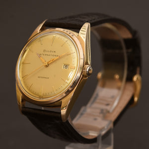 1960 BULOVA 'International' Automatic Date Swiss Watch