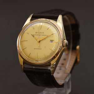 1960 BULOVA 'International' Automatic Date Swiss Watch