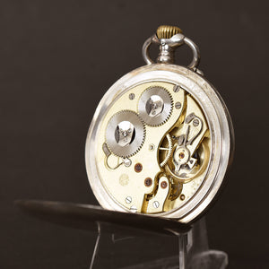 1918 IWC Schaffhausen Swiss Silver Pocket Watch