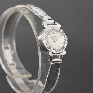 60s GLYCINE Ladies 14K Gold/Diamonds Cocktail Watch