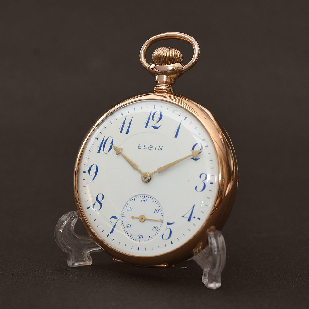 1943 ELGIN USA Classic 14K Gold Gents Pocket Watch – empressissi